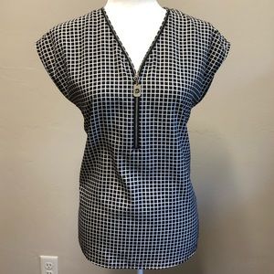 Michael Kors 1/4 zip Blouse